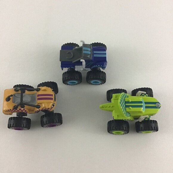 Blaze And The Monster Machines Crusher Zeg Stripes Diecast Truck Lot 2014 Mattel - Picture 5 of 6